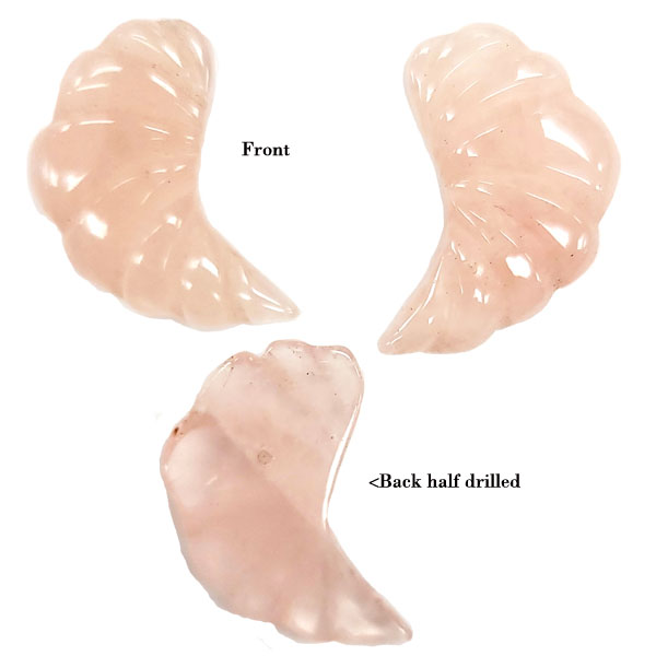 CROSSIST 18X28MM ROSE QUARTZ (2PCS)